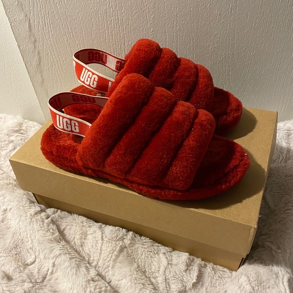UGG Shoes - Red Ugg slides